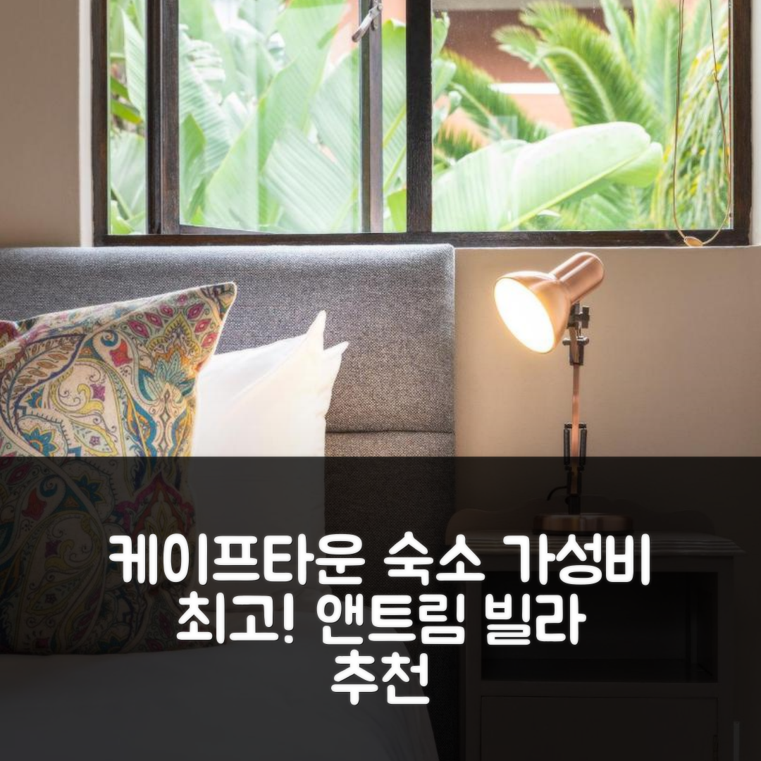 케이프타운 숙소 여행 호텔 추천 앤트림 빌라 호텔 | 조식과 가성비 뛰어난 5가지 이유