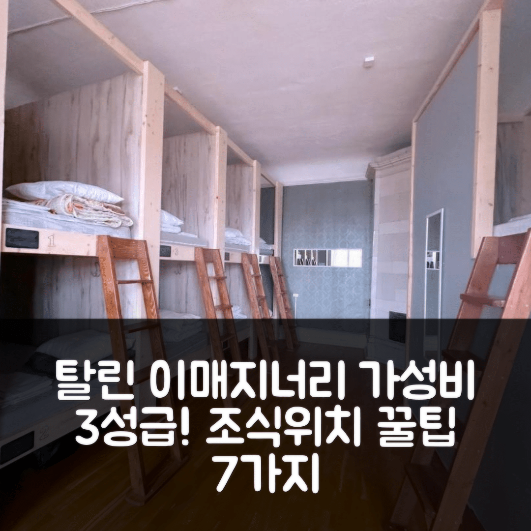 탈린 숙소 여행 호텔 추천 이매지너리 호스텔 | 가성비 뛰어난 3성급 조식과 위치 좋은 예약 팁 7가지