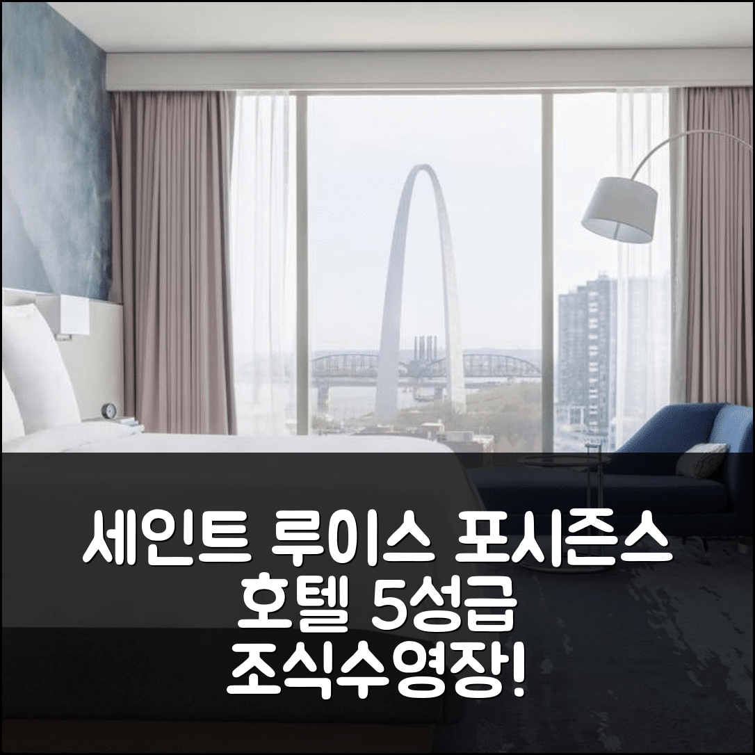 세인트 루이스 숙소 여행 호텔 추천 포시즌스 호텔 세인트루이스 | 5성급 조식과 수영장 매력 7가지